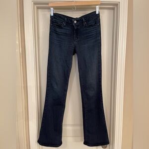 Paige Manhattan Mid Rise Slim Boot Cut Jeans